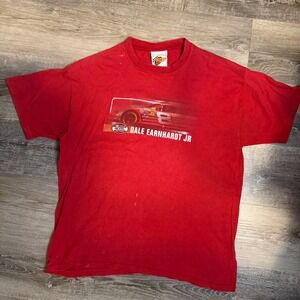 Dale Earnhardt Jr 8 NASCAR Nextel Cup Series 2006 Schedule T Shirt Red size L